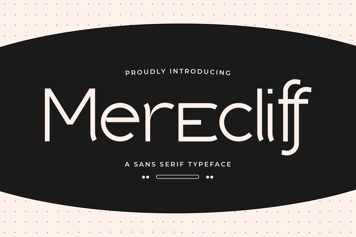 Beispiel einer Merecliff-Schriftart #1