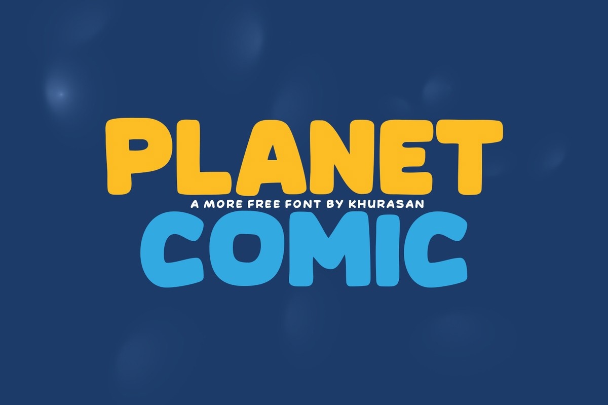 Beispiel einer Planet Comic-Schriftart #1