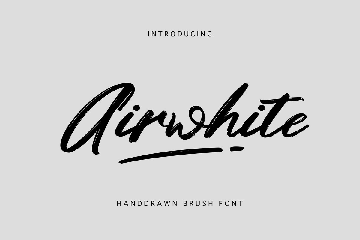 Schriftart Airwhite