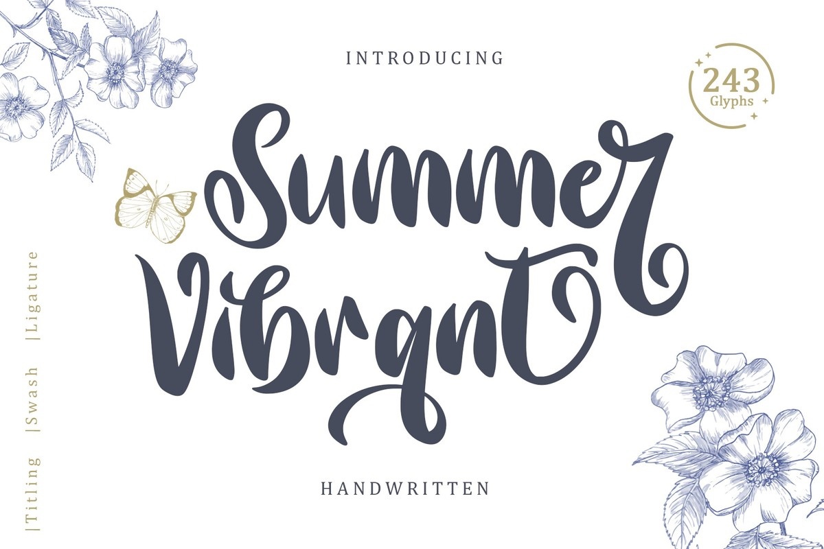 Schriftart Summer Vibrant