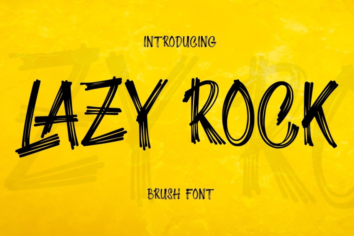 Beispiel einer Lazy Rock-Schriftart #1