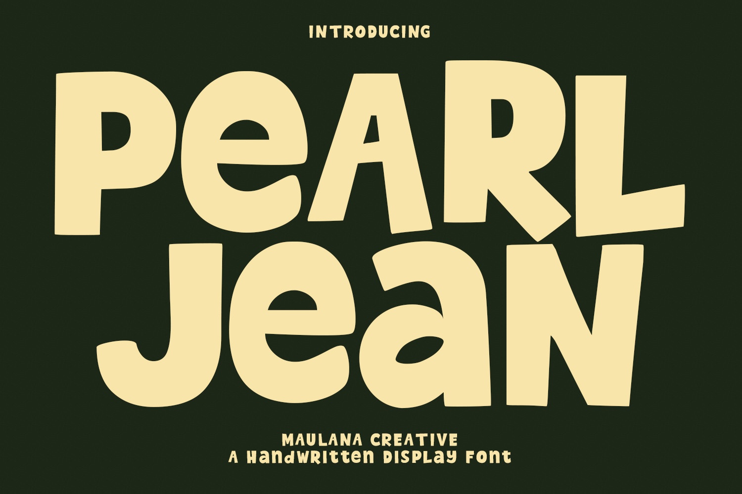 Beispiel einer Pearl Jean-Schriftart #1