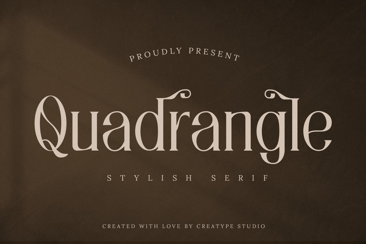 Schriftart Quadrangle