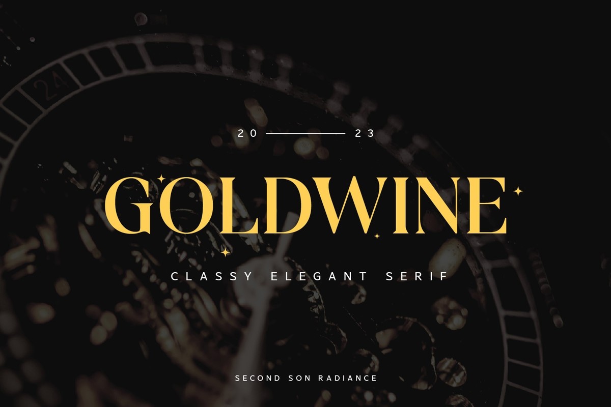 Schriftart Goldwine