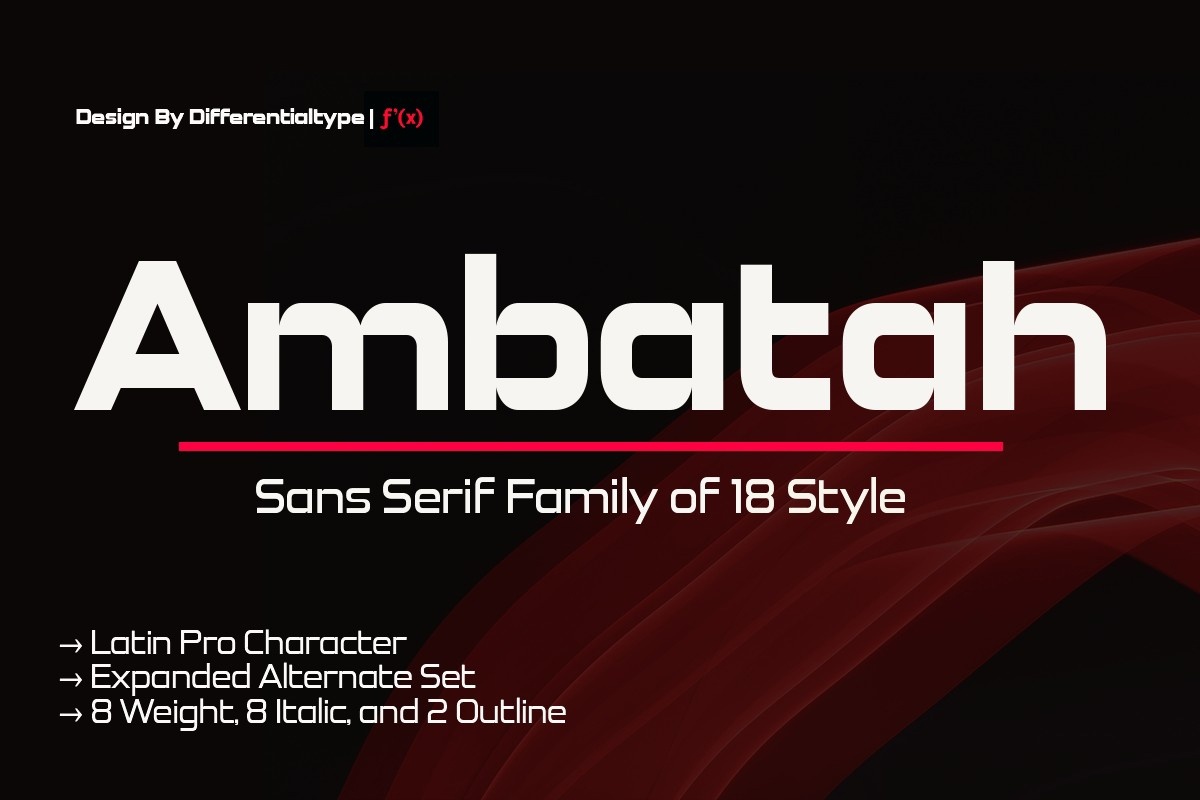 Schriftart Ambatah