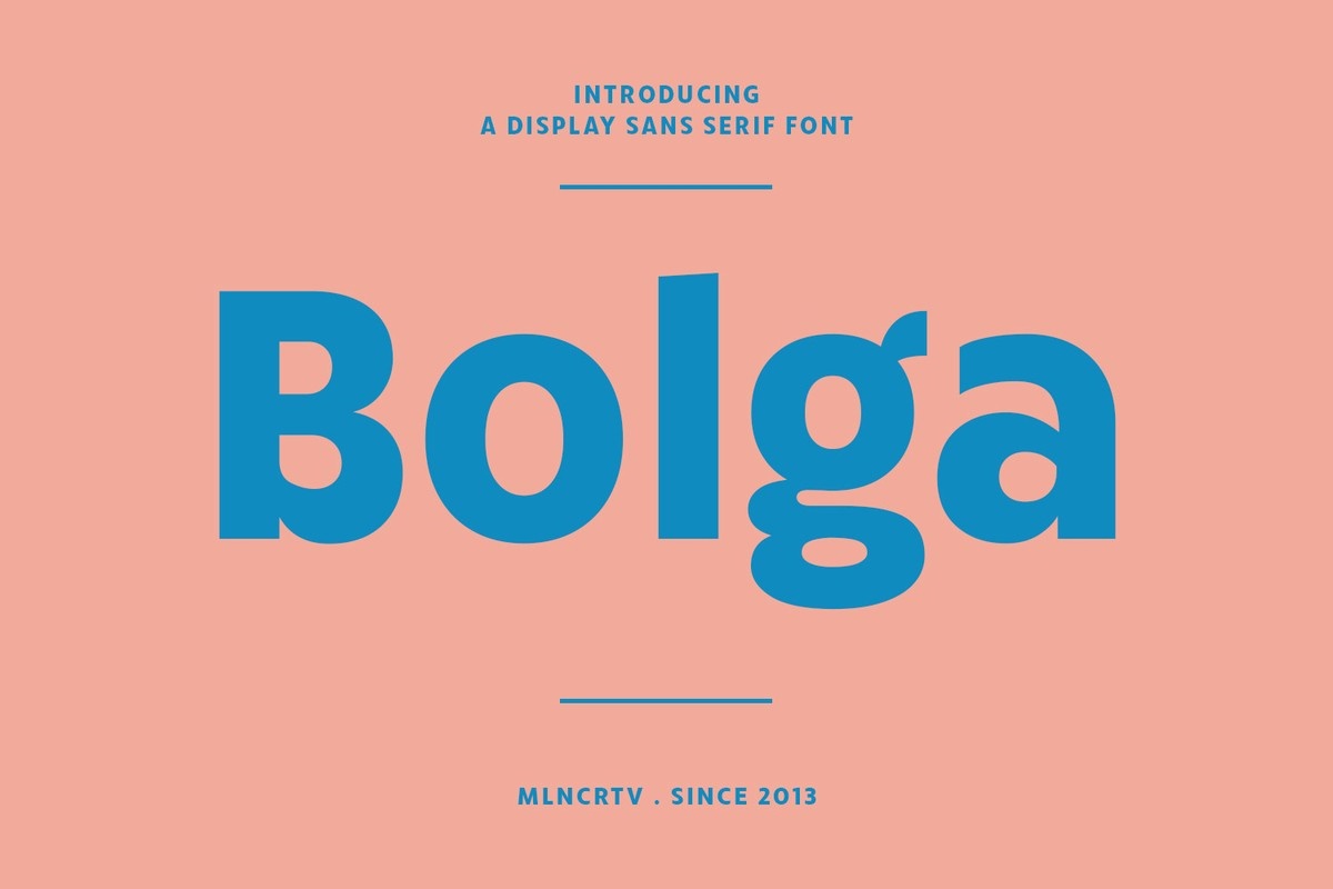 Schriftart Bolga