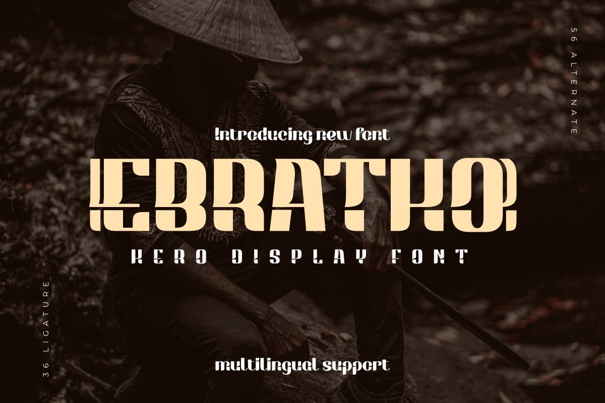 Schriftart Ebratho