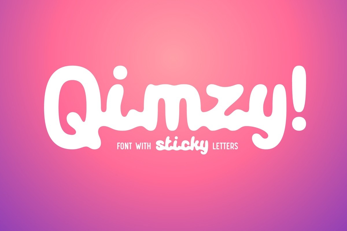 Beispiel einer Qimzy-Schriftart #1