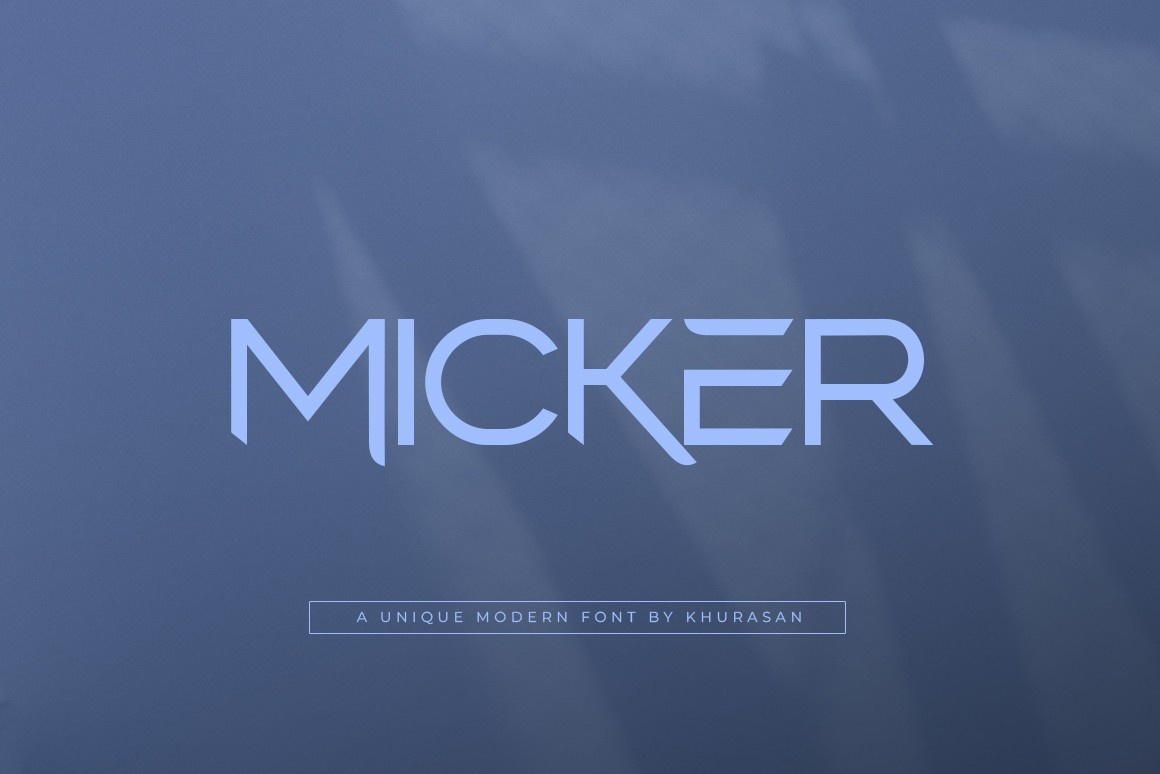 Beispiel einer Micker-Schriftart #1