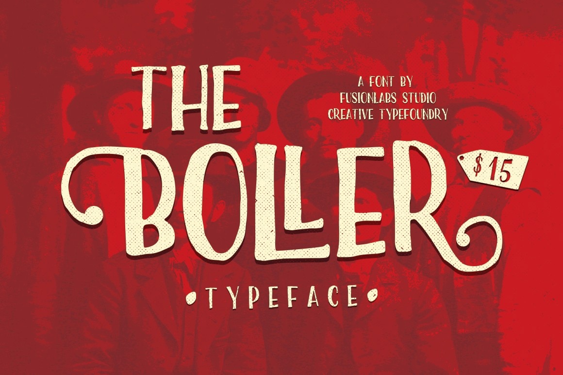 Beispiel einer Boller Typeface-Schriftart #1