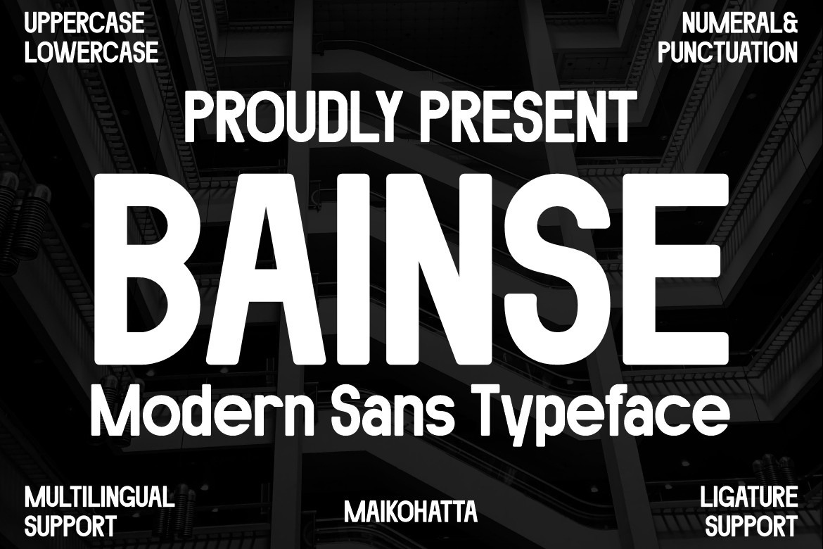 Schriftart Bainse