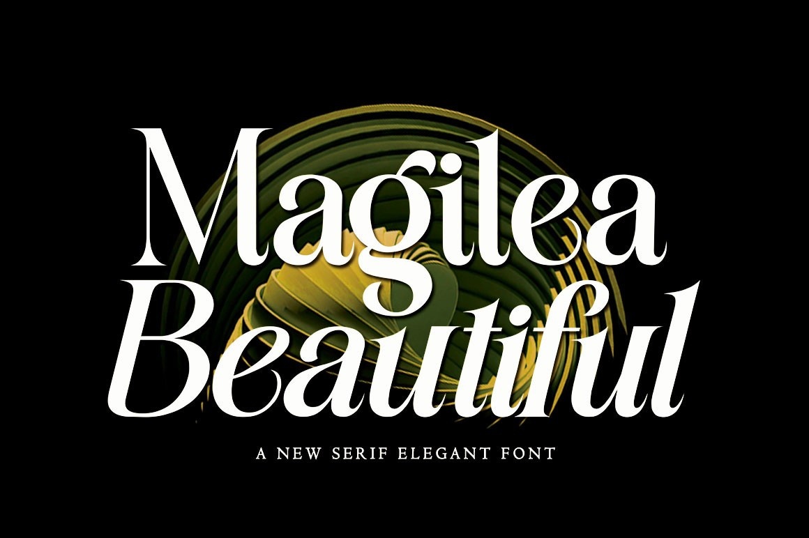 Beispiel einer Maligea Beautiful-Schriftart #1
