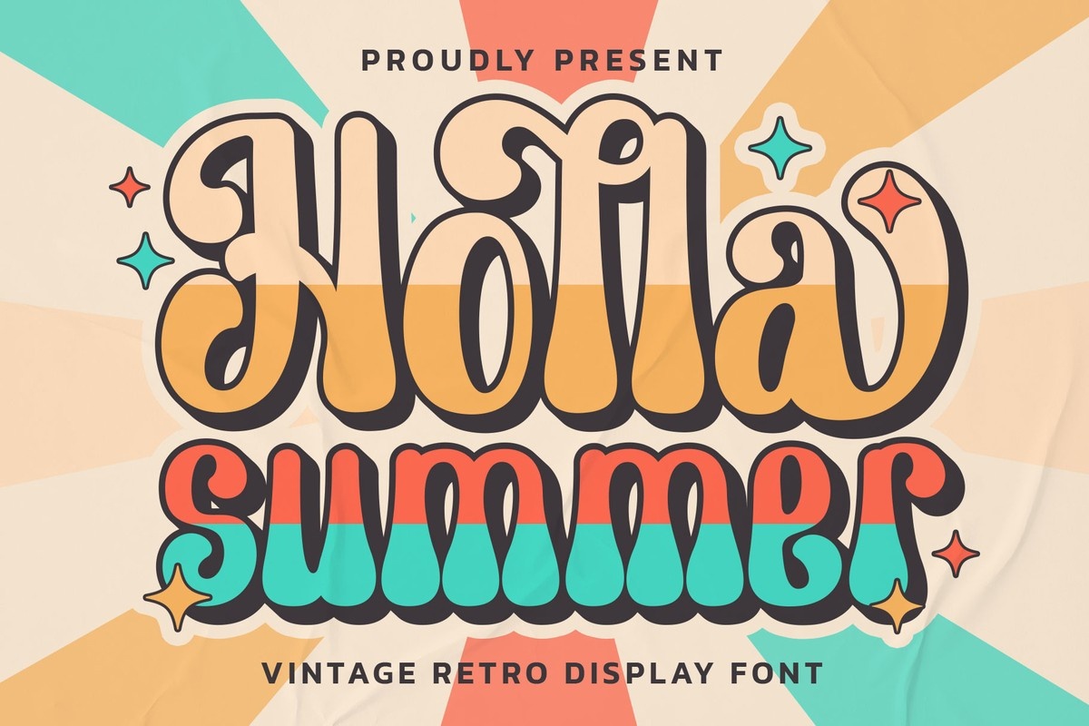 Beispiel einer Holla Summer-Schriftart #1