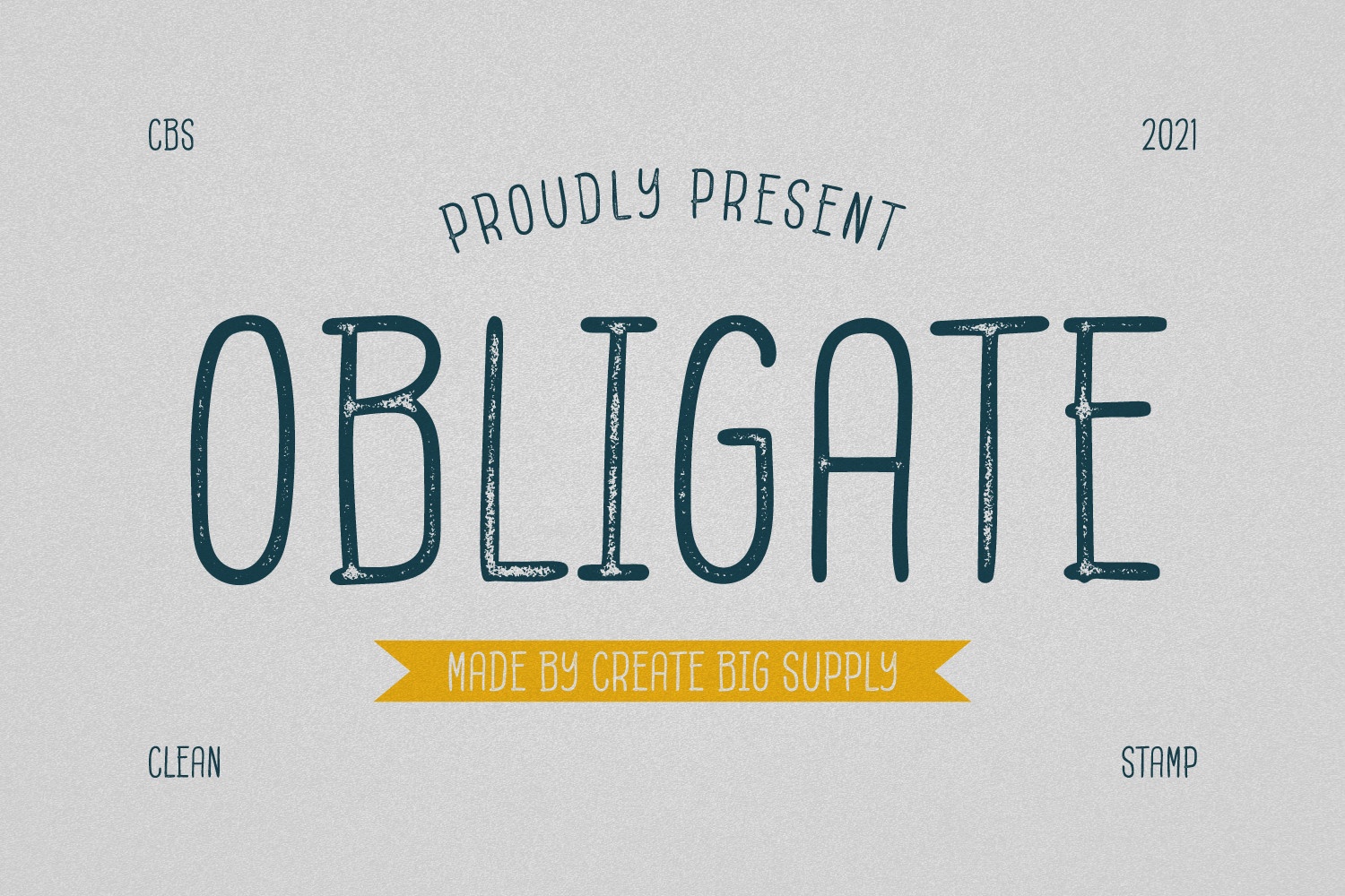 Schriftart Obligate