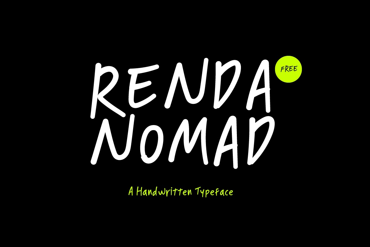 Beispiel einer Renda Nomad-Schriftart #1