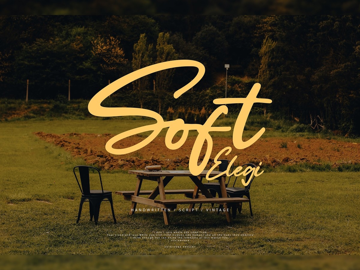 Schriftart Softelegi