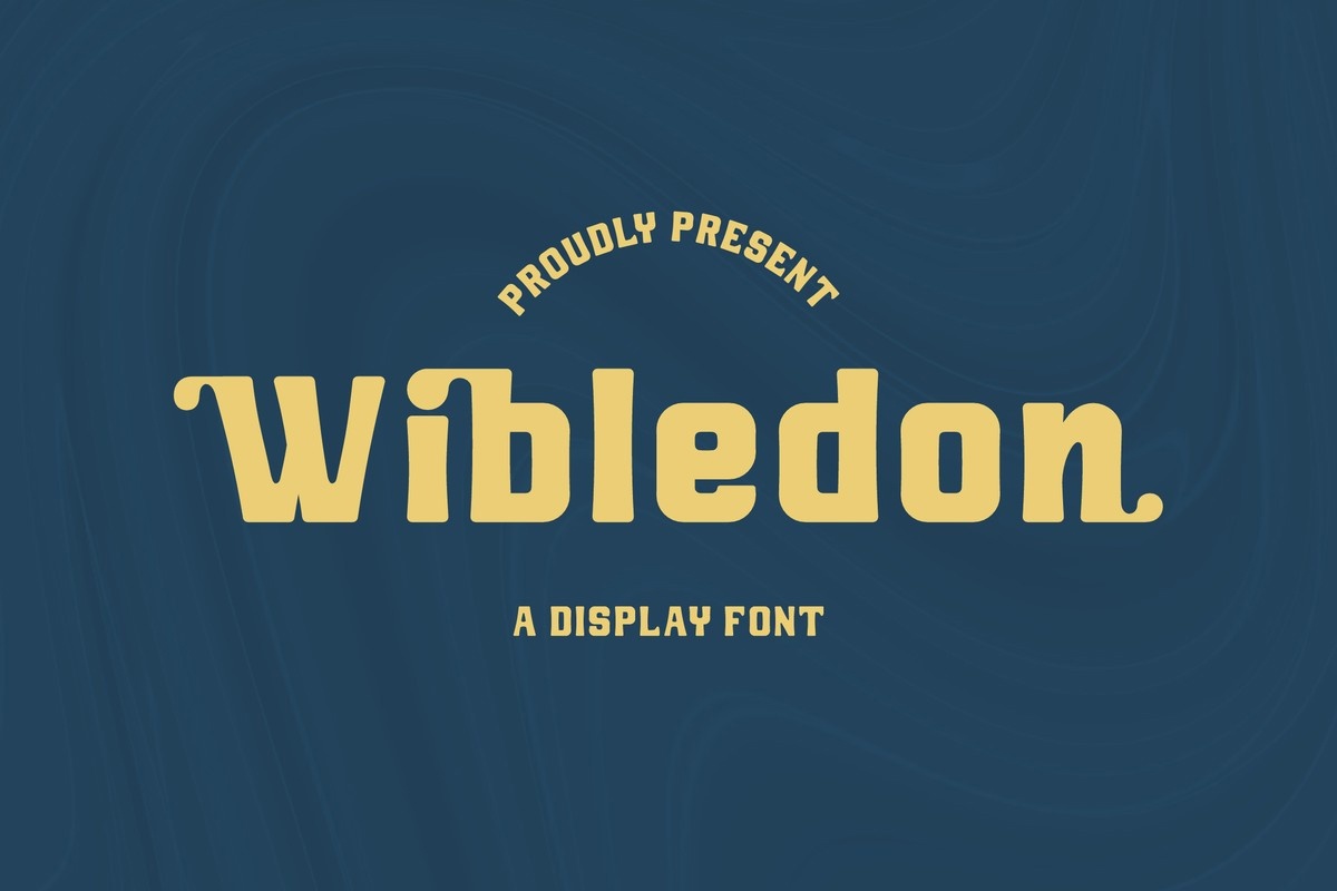 Schriftart Wibledon