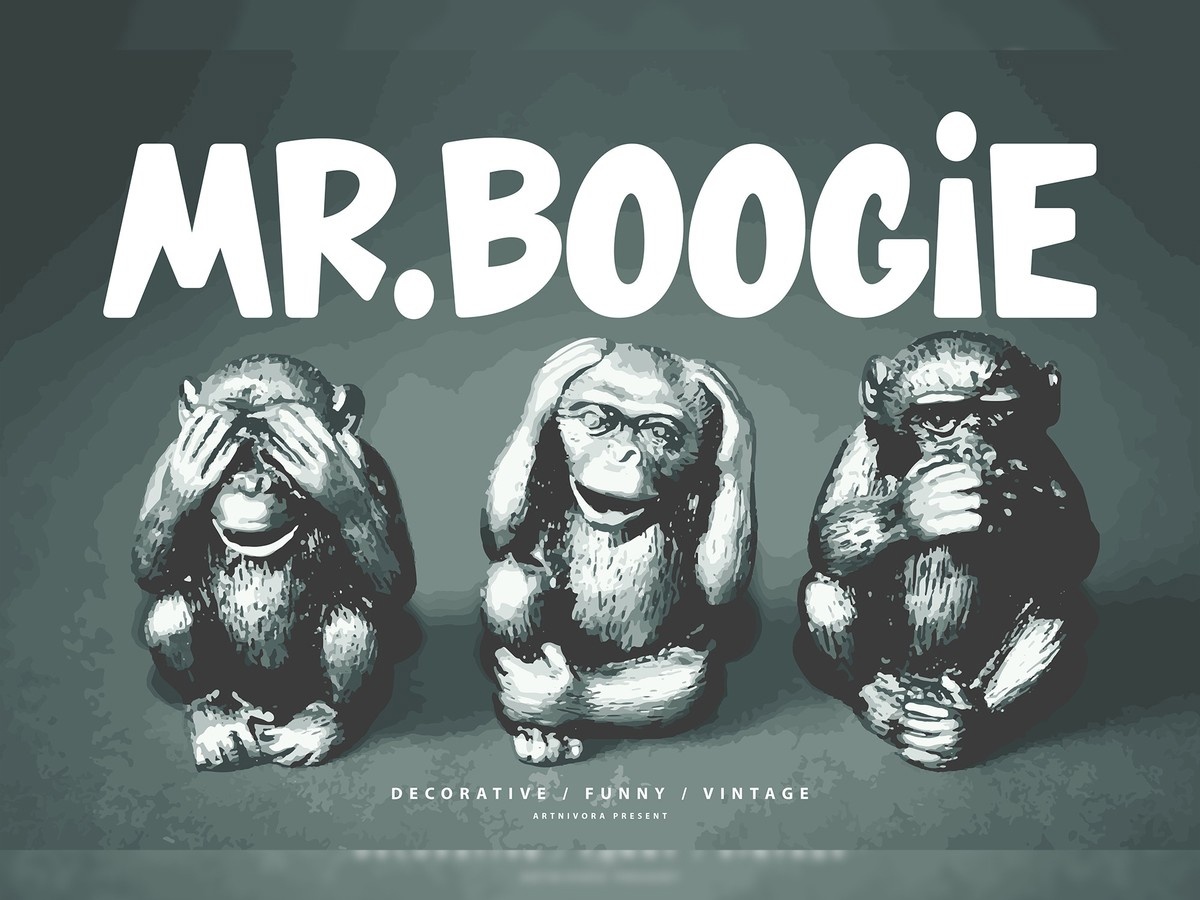 Beispiel einer Mr. Boogie-Schriftart #1