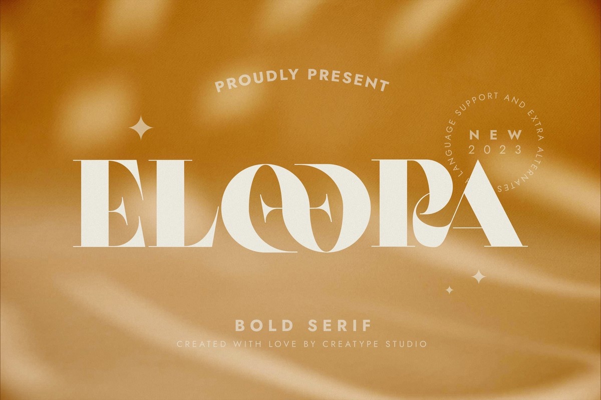 Schriftart Eloora