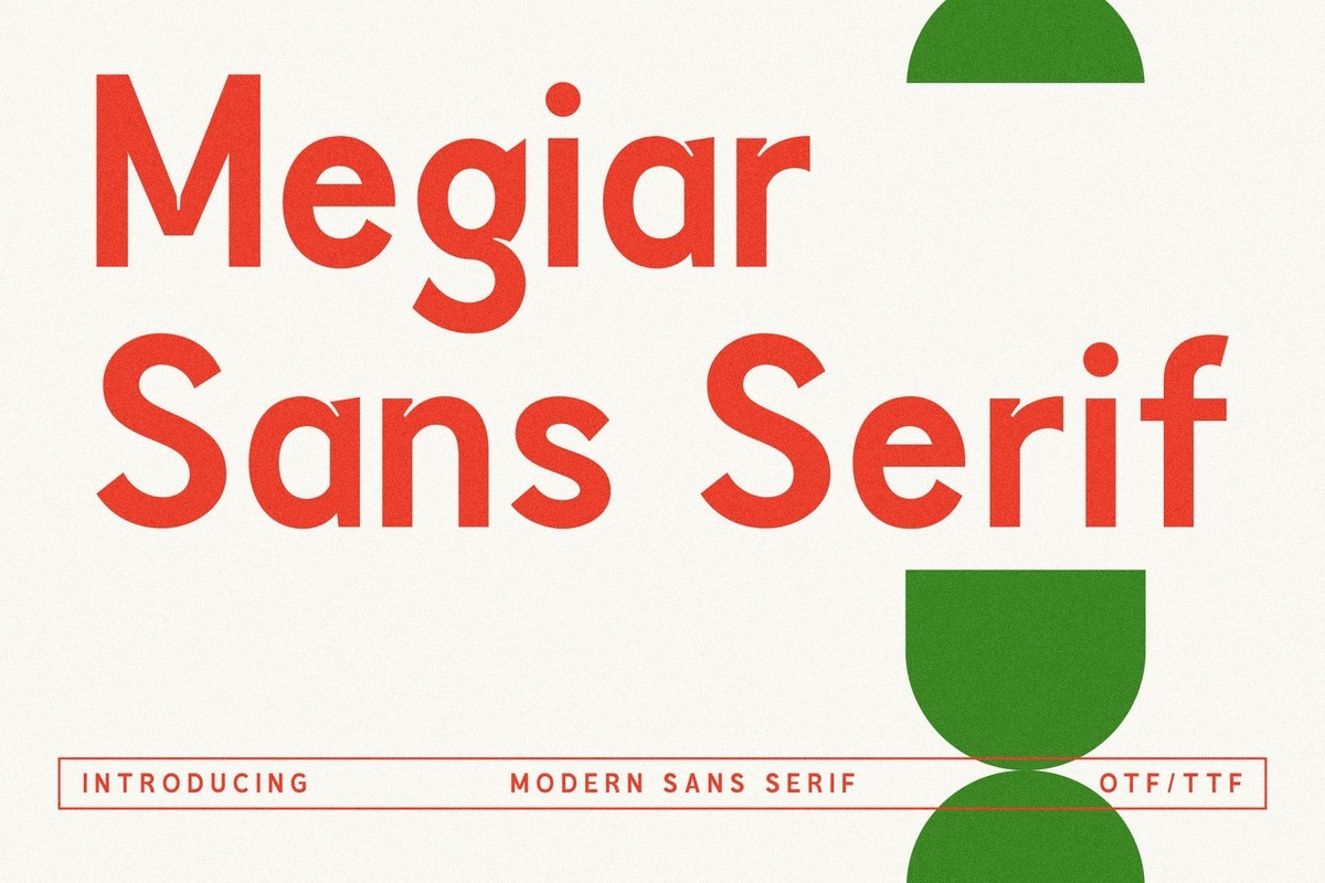 Schriftart Megiar