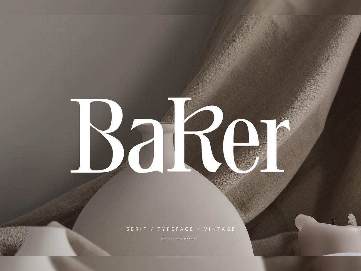 Schriftart Baker