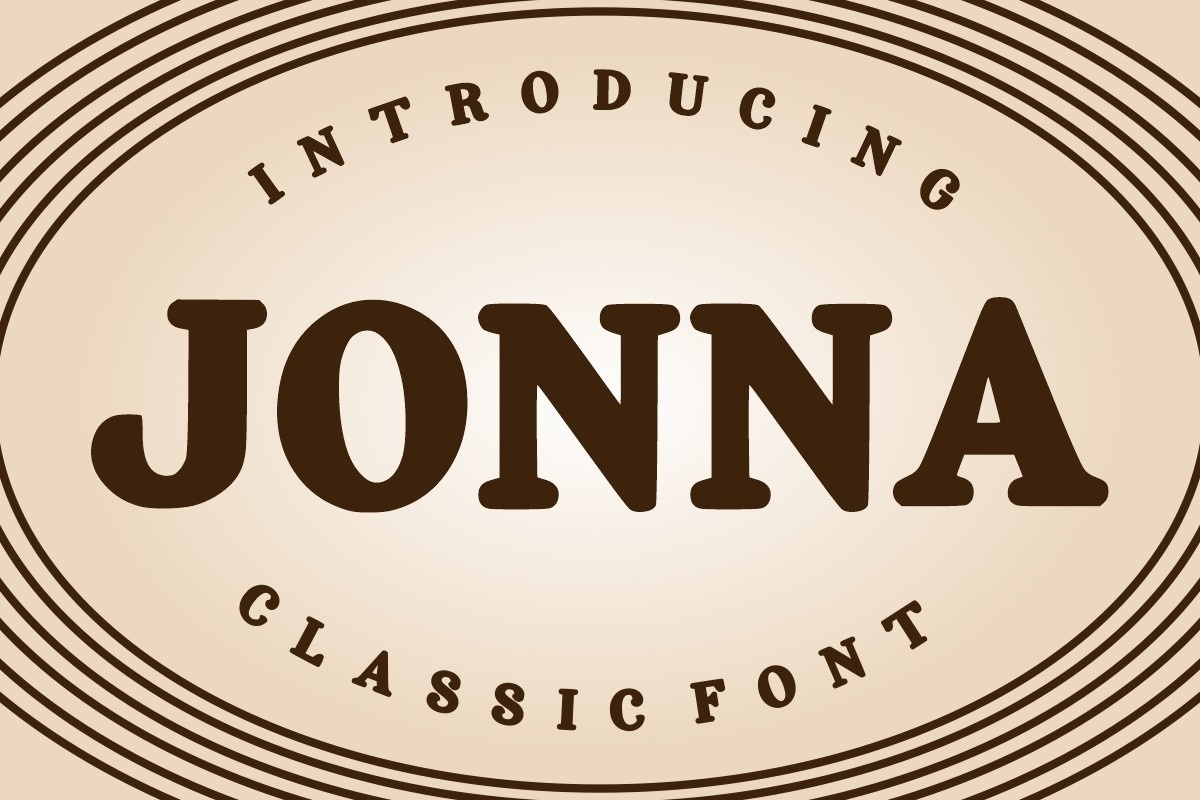 Beispiel einer Jonna-Schriftart #1
