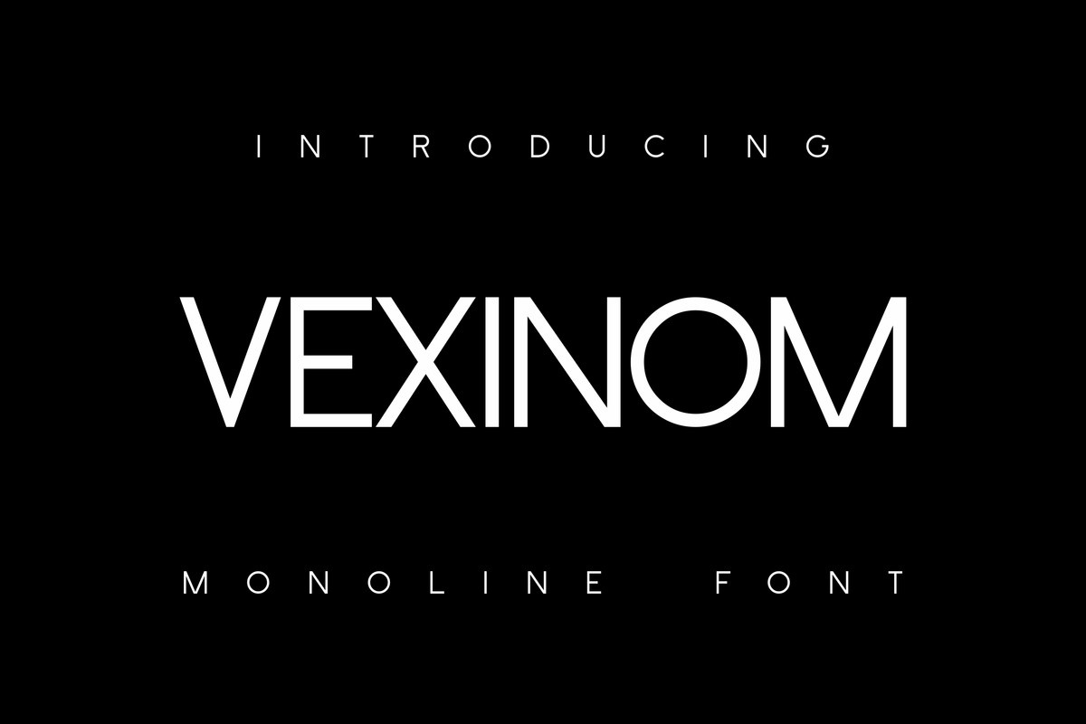 Schriftart Vexinom