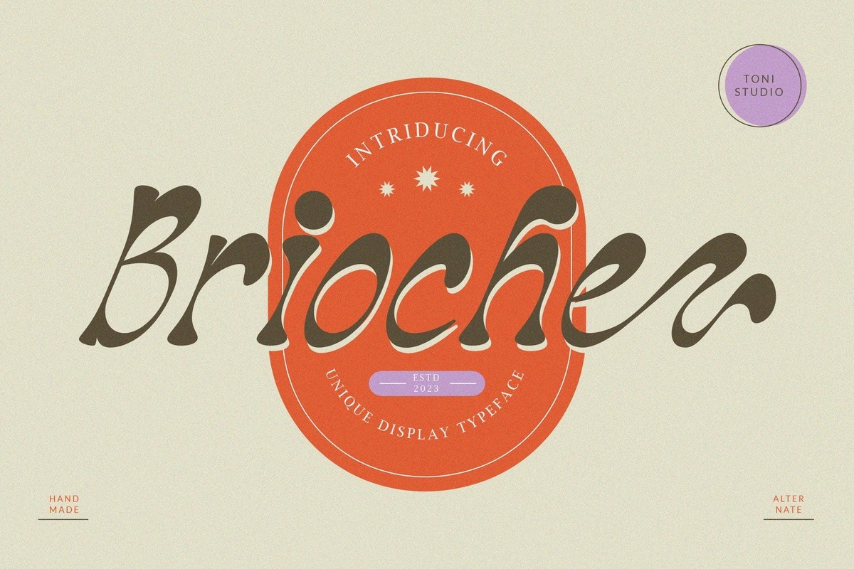 Schriftart Brioche