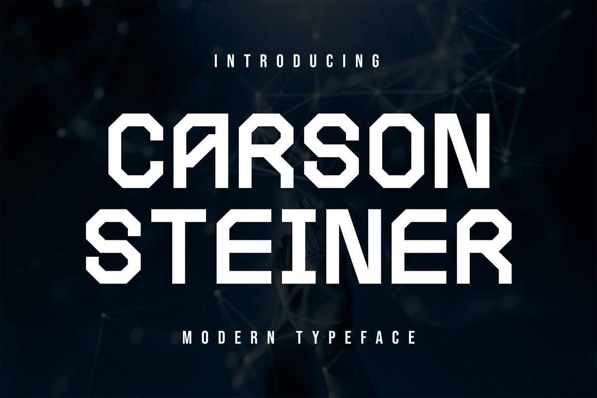 Beispiel einer Carson Steiner-Schriftart #1