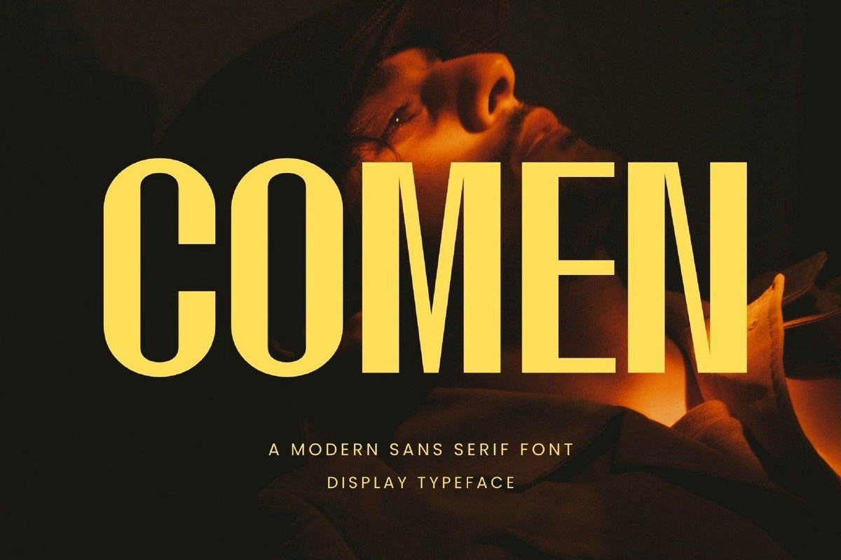 Schriftart Comen