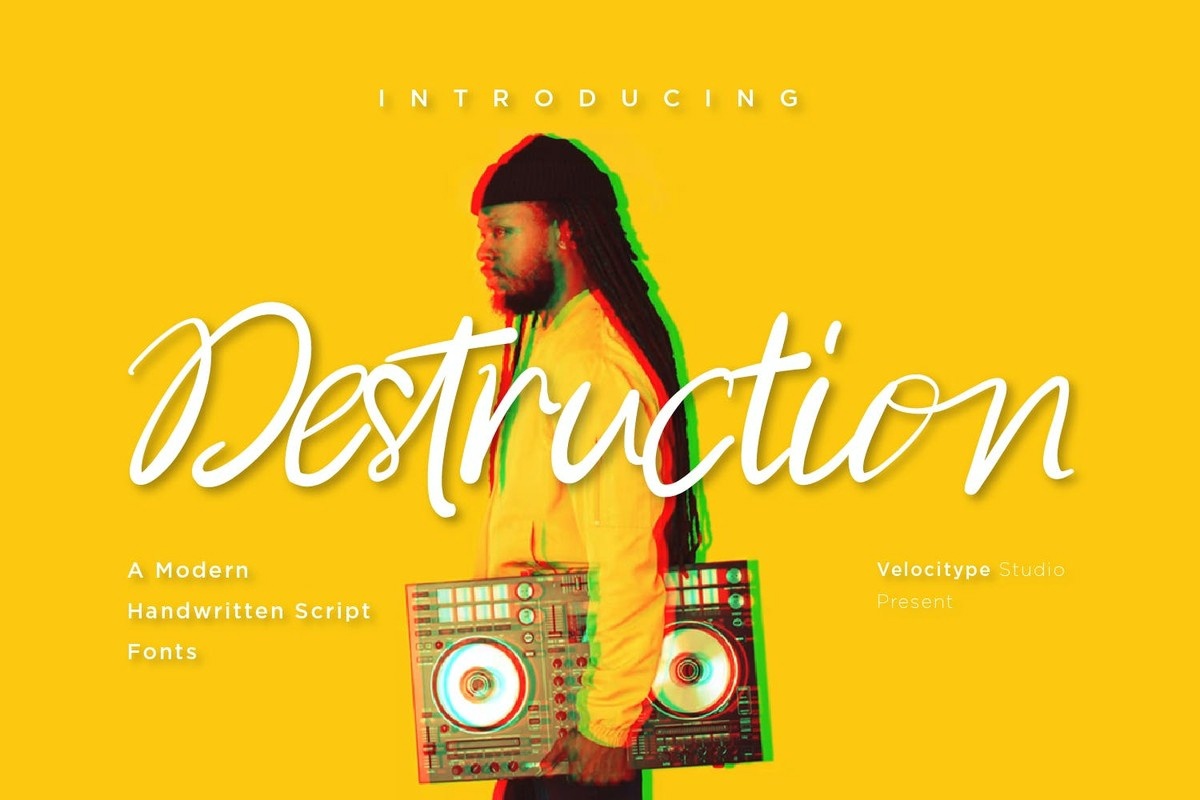 Schriftart Distortion