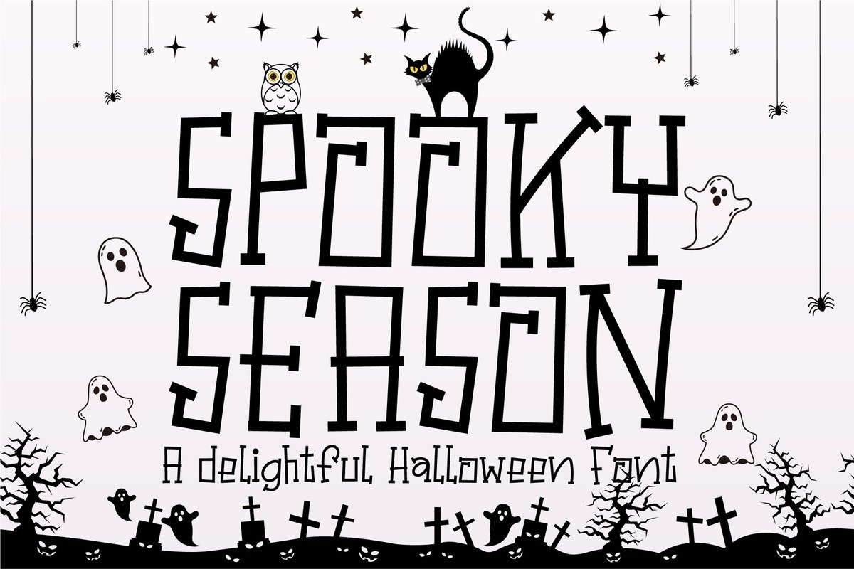 Beispiel einer Spooky Season-Schriftart #1