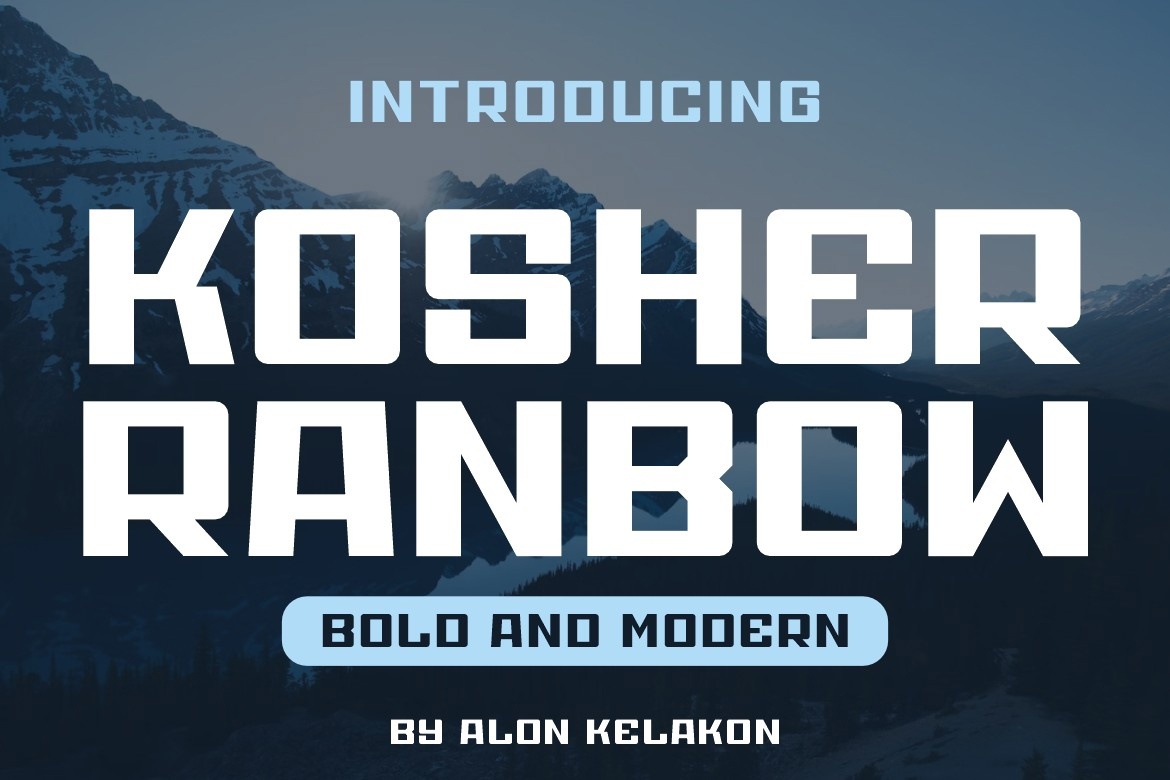 Schriftart Kosher Ranbow