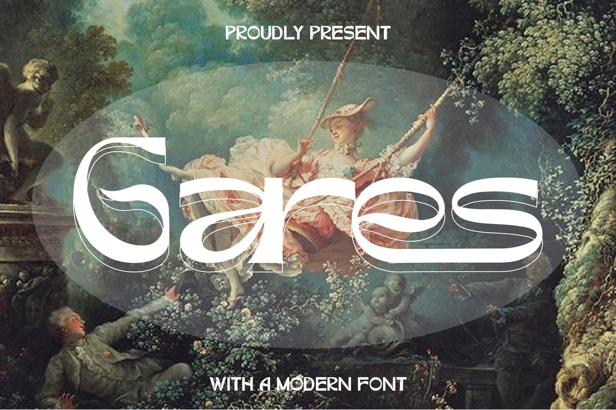 Schriftart Gares Modern Sans