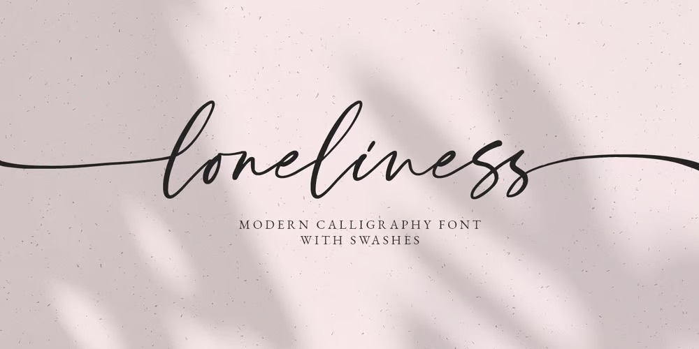 Beispiel einer Loneliness-Schriftart #1