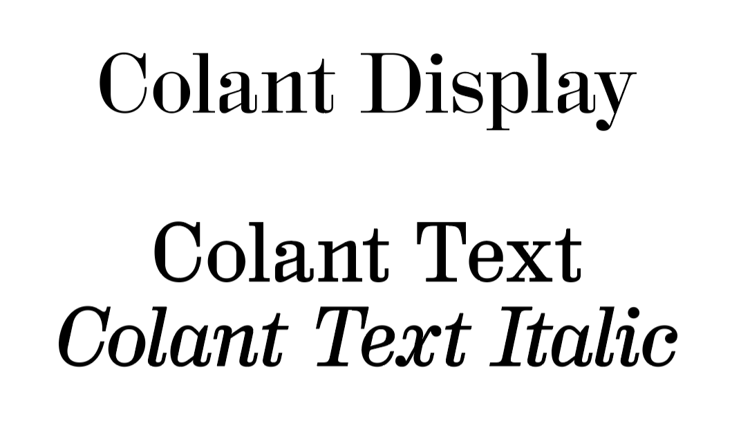 Schriftart HAL Colant 1.0