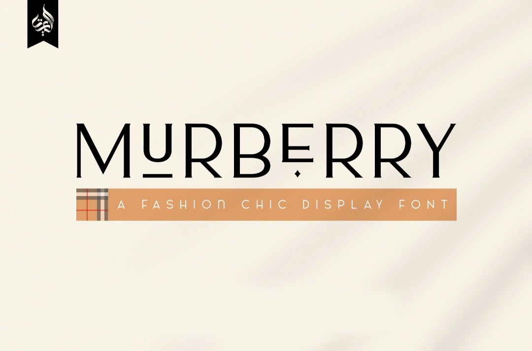 Beispiel einer Murberry-Schriftart #1