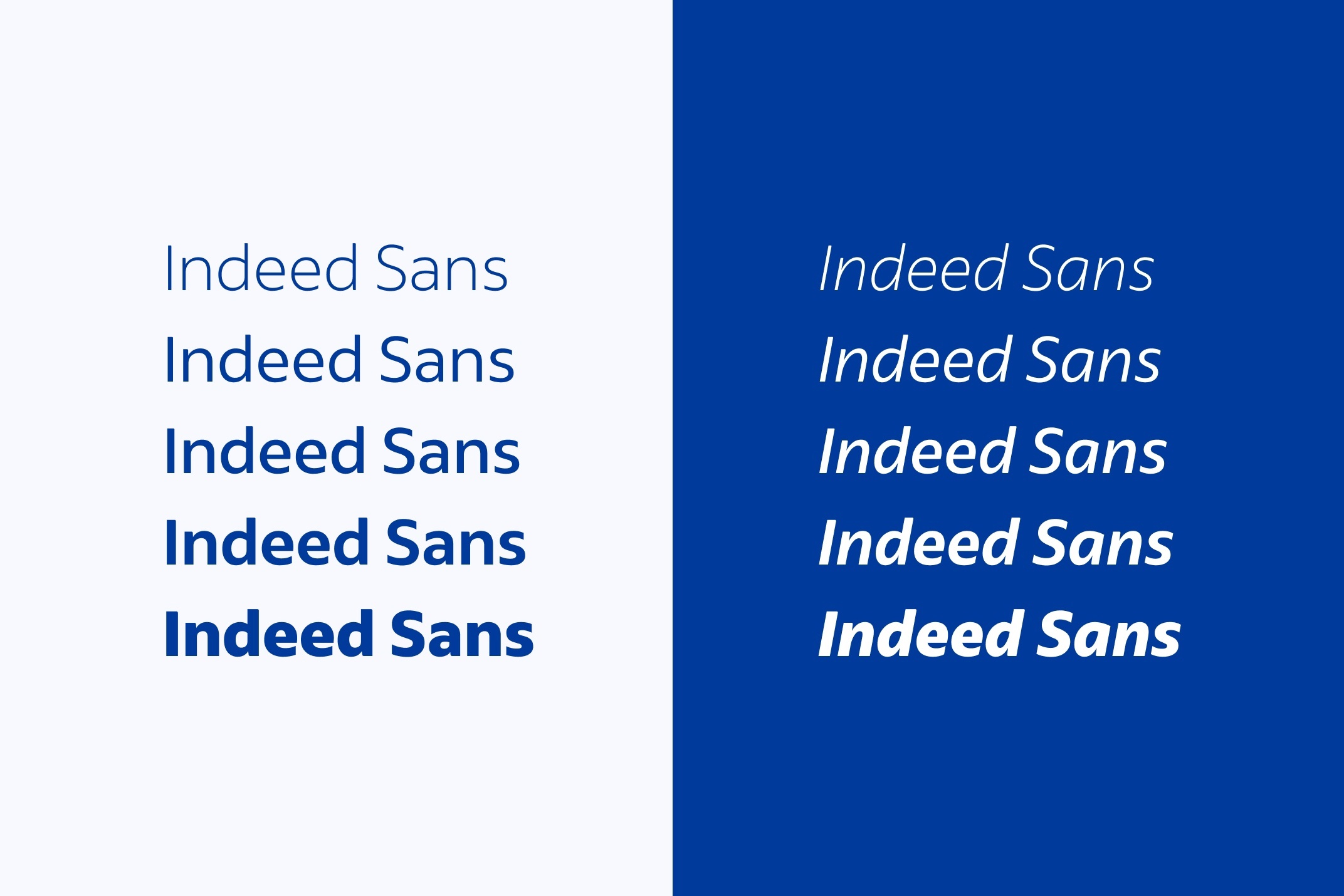 Schriftart Indeed Sans