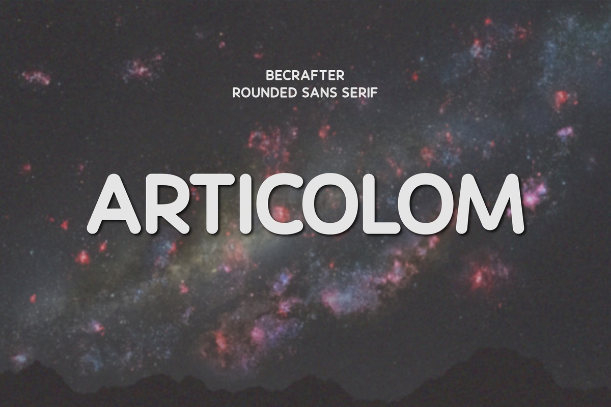 Schriftart Articolom Rounded