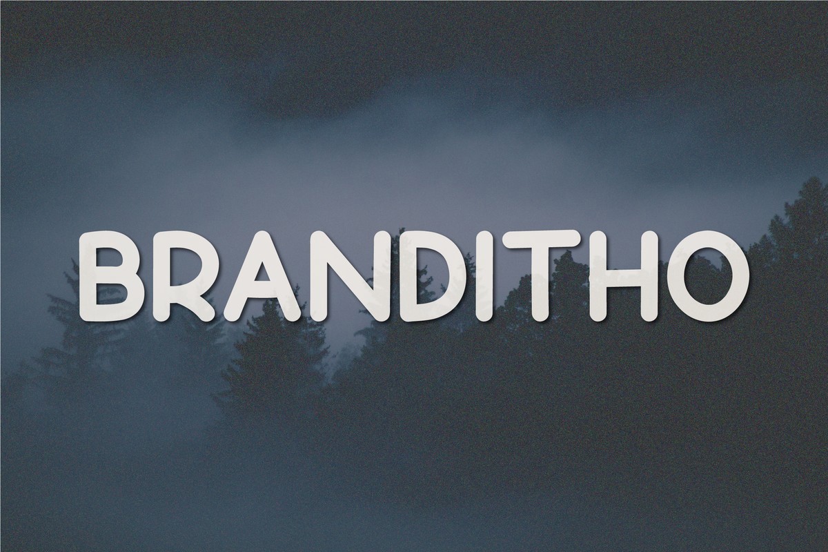 Beispiel einer Branditho-Schriftart #1