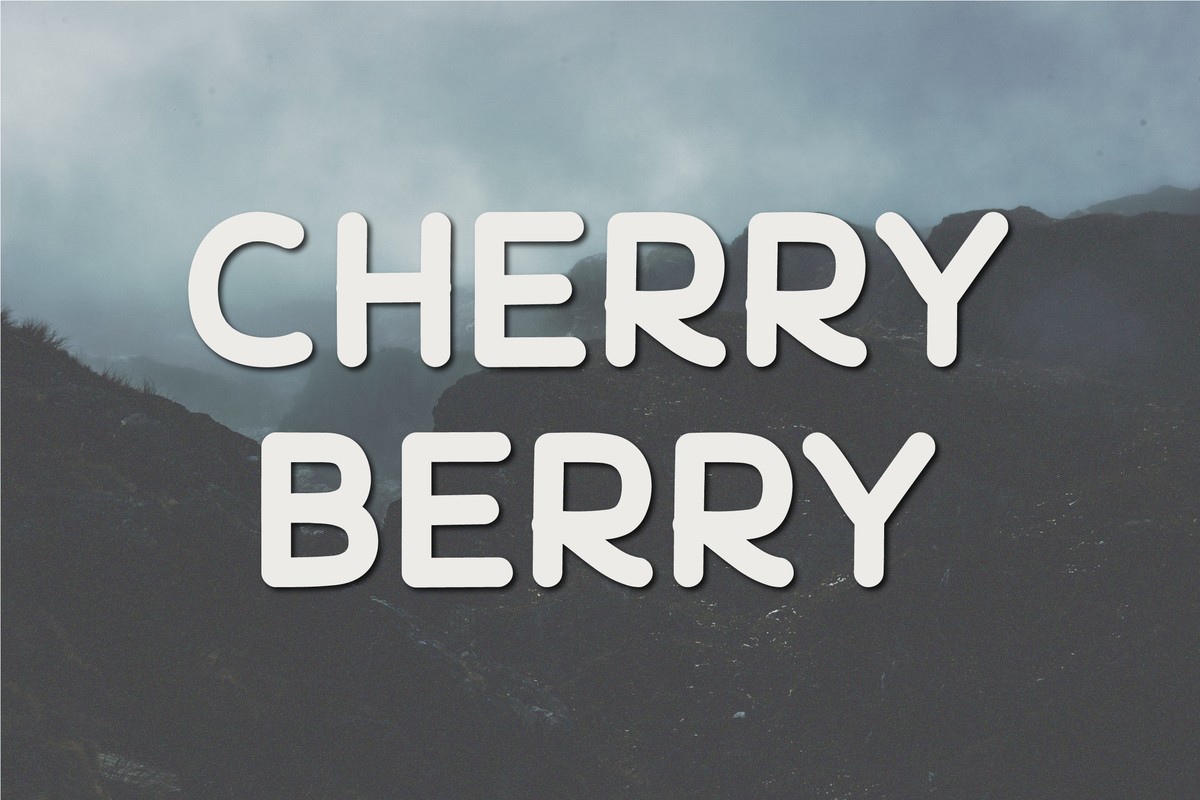 Beispiel einer Cherry Berry-Schriftart #1