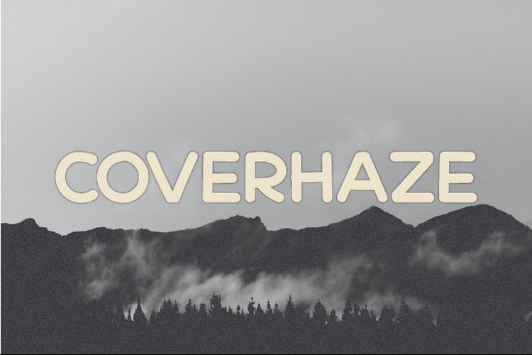 Beispiel einer Coverhaze-Schriftart #1