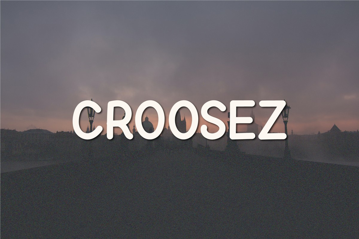 Beispiel einer Croosez-Schriftart #1