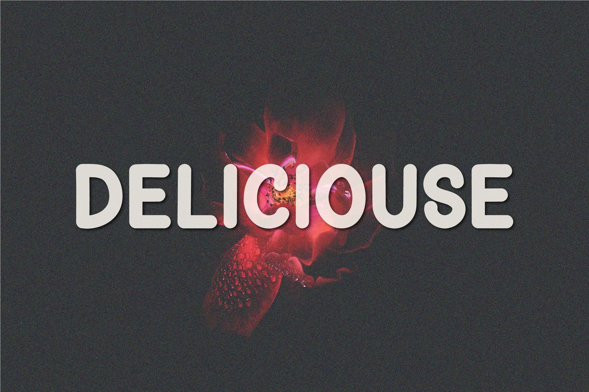 Schriftart Deliciouse