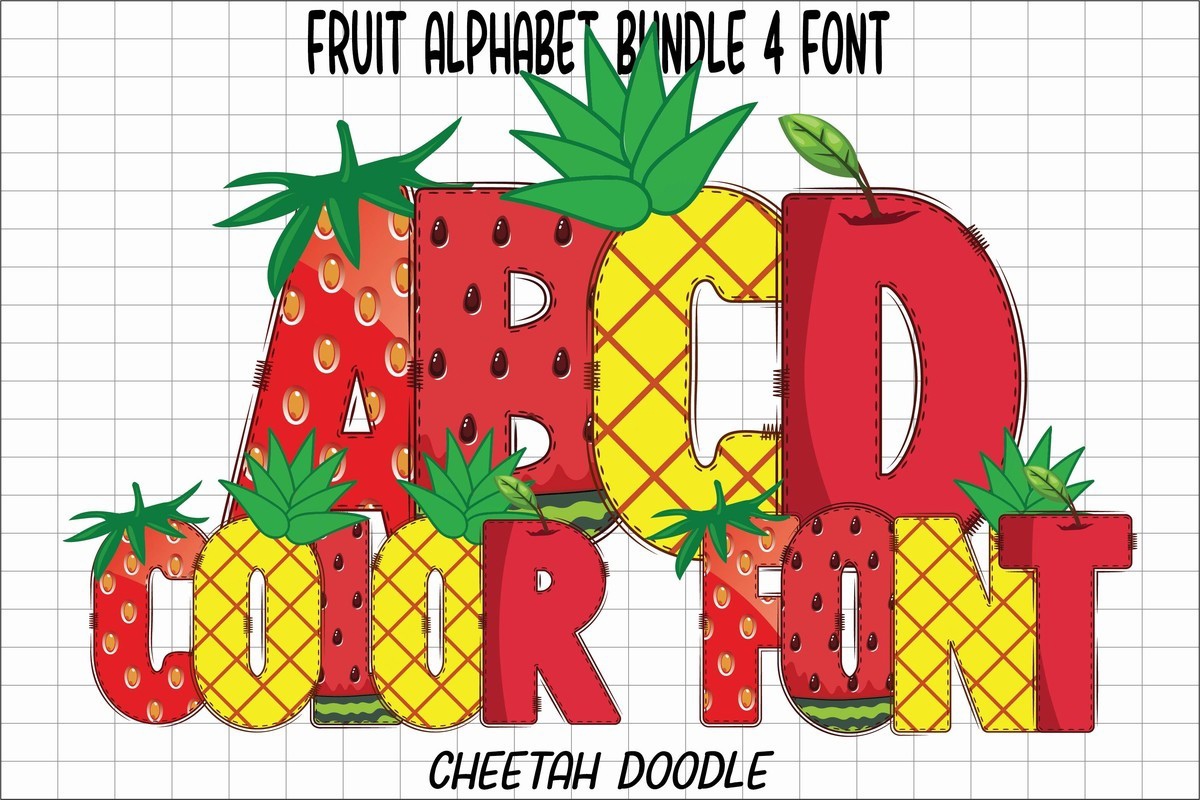 Schriftart Fruit Alphabet