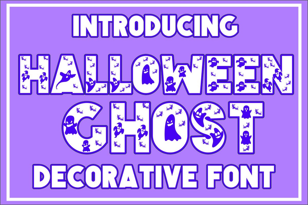 Schriftart Halloween Ghost
