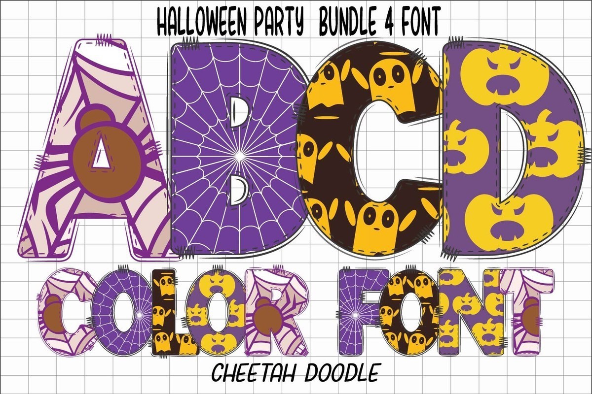 Schriftart Halloween Party