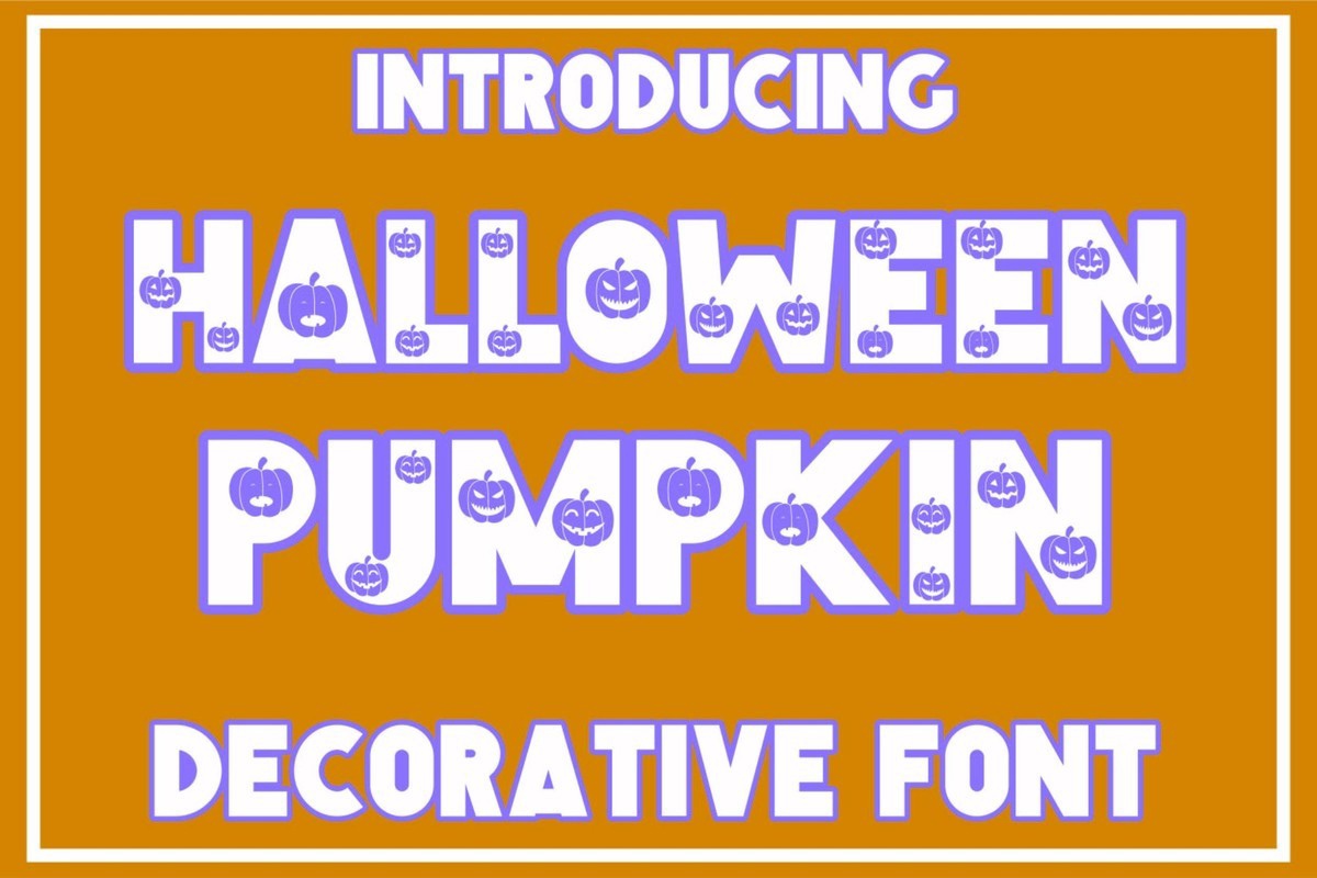 Schriftart Halloween Pumpkin