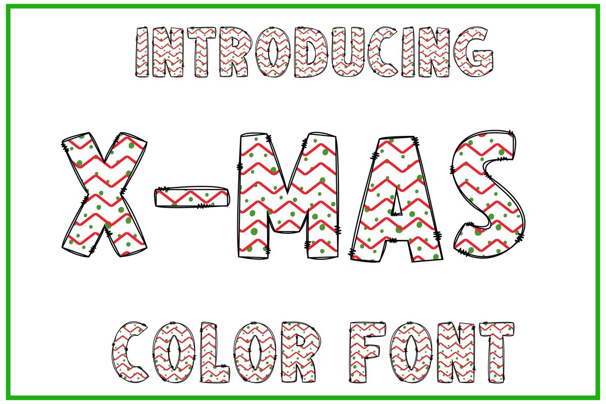 Beispiel einer X-mas-Schriftart #1