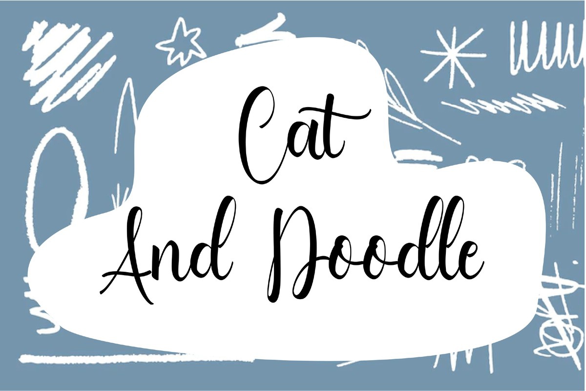 Beispiel einer Cat and Doodle-Schriftart #1